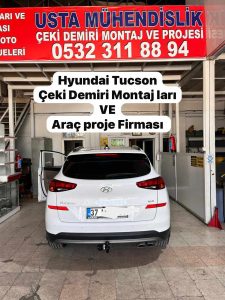 TUCSON HYUNDAİ Çeki Demiri Takma baglama montajı ve Araç proje FİRMASI USTA MÜHENDİSLİK= 05323118894