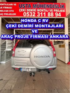 HONDA CRV ARAÇLARA Çeki Demiri Takma Montajı ve Araç Proje firması usta mühendislik Ankara da 05323118894