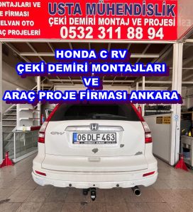 HONDA CRV ARAÇLARA Çeki Demiri Takma Montajı ve Araç Proje firması usta mühendislik Ankara da 05323118894