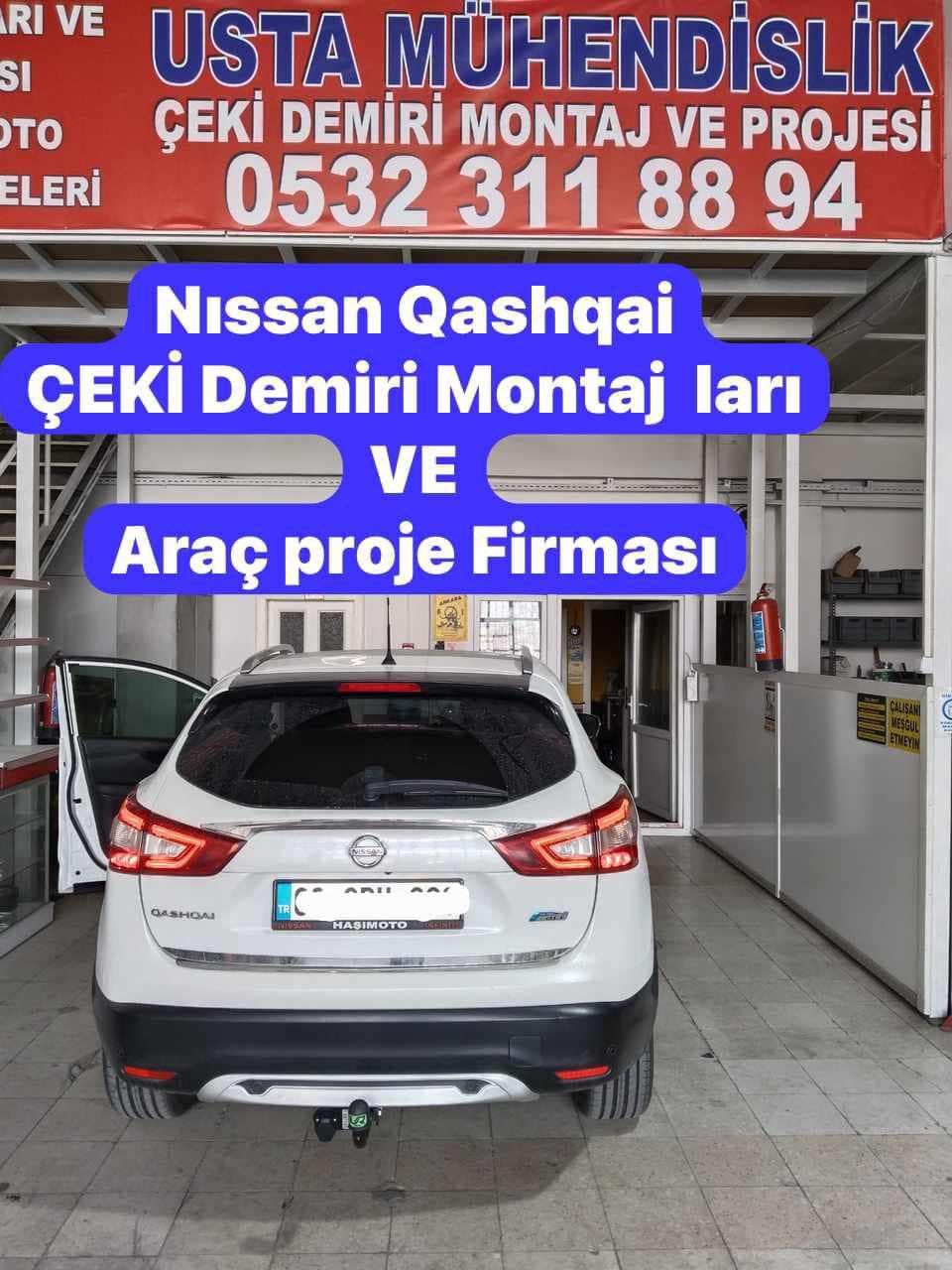 nıssan kaşkai çeki demiri takma montajı ve çki dmiri projesi ankara USTA MÜHENDİSLİK 05323118894